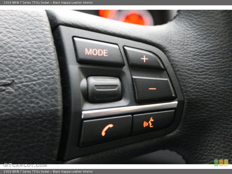 Black Nappa Leather Interior Controls for the 2009 BMW 7 Series 750Li Sedan #78286383