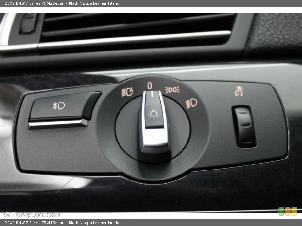 Black Nappa Leather Interior Controls for the 2009 BMW 7 Series 750Li Sedan #78286522