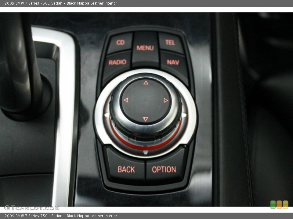 Black Nappa Leather Interior Controls for the 2009 BMW 7 Series 750Li Sedan #78286528