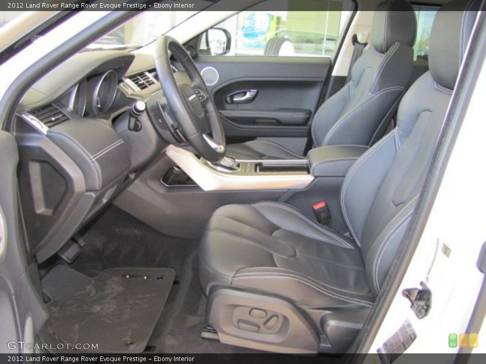 Ebony Interior Front Seat for the 2012 Land Rover Range Rover Evoque Prestige #78286558