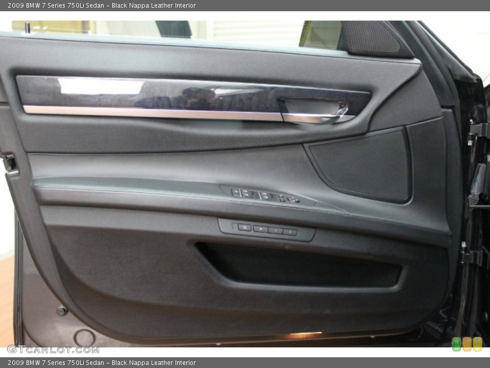 Black Nappa Leather Interior Door Panel for the 2009 BMW 7 Series 750Li Sedan #78286570