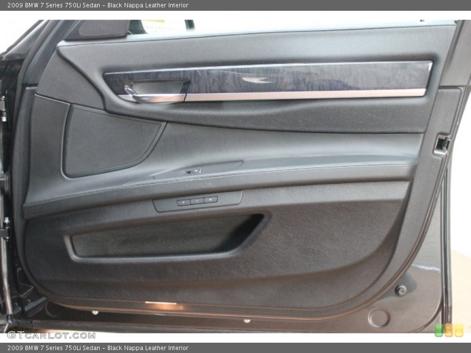 Black Nappa Leather Interior Door Panel for the 2009 BMW 7 Series 750Li Sedan #78286580