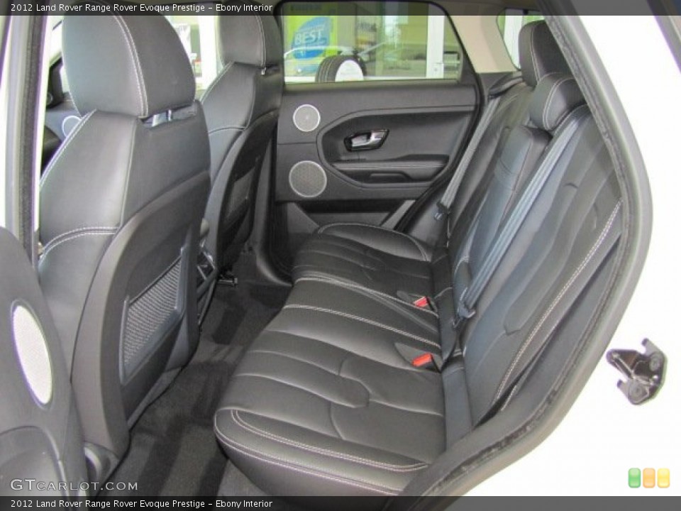 Ebony Interior Rear Seat for the 2012 Land Rover Range Rover Evoque Prestige #78286638