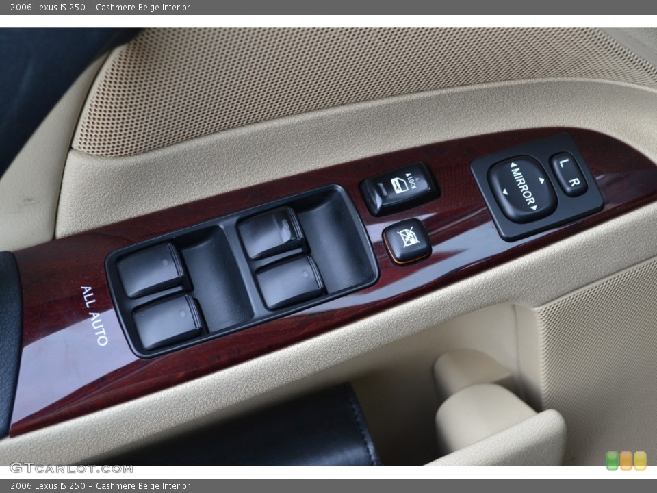 Cashmere Beige Interior Controls for the 2006 Lexus IS 250 #78286691