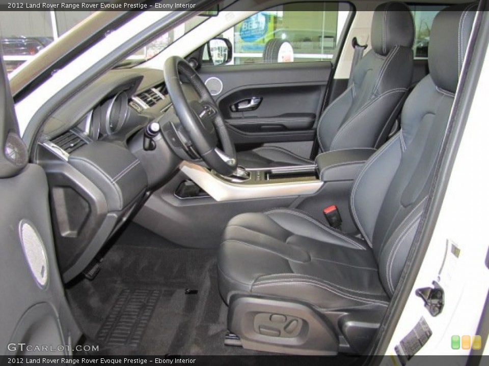 Ebony Interior Front Seat for the 2012 Land Rover Range Rover Evoque Prestige #78287155