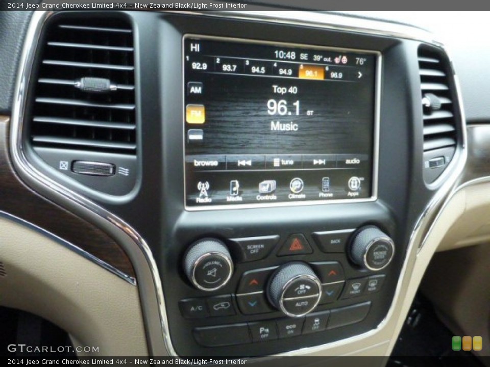 New Zealand Black/Light Frost Interior Controls for the 2014 Jeep Grand Cherokee Limited 4x4 #78287272