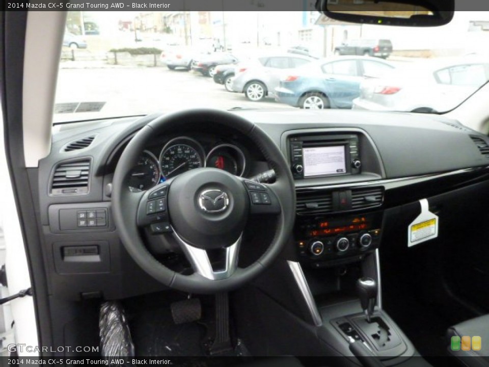 Black Interior Dashboard for the 2014 Mazda CX-5 Grand Touring AWD #78288072