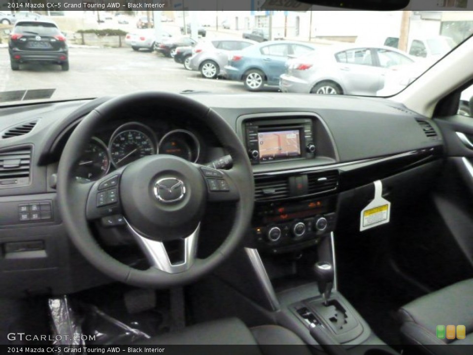 Black Interior Dashboard for the 2014 Mazda CX-5 Grand Touring AWD #78288409