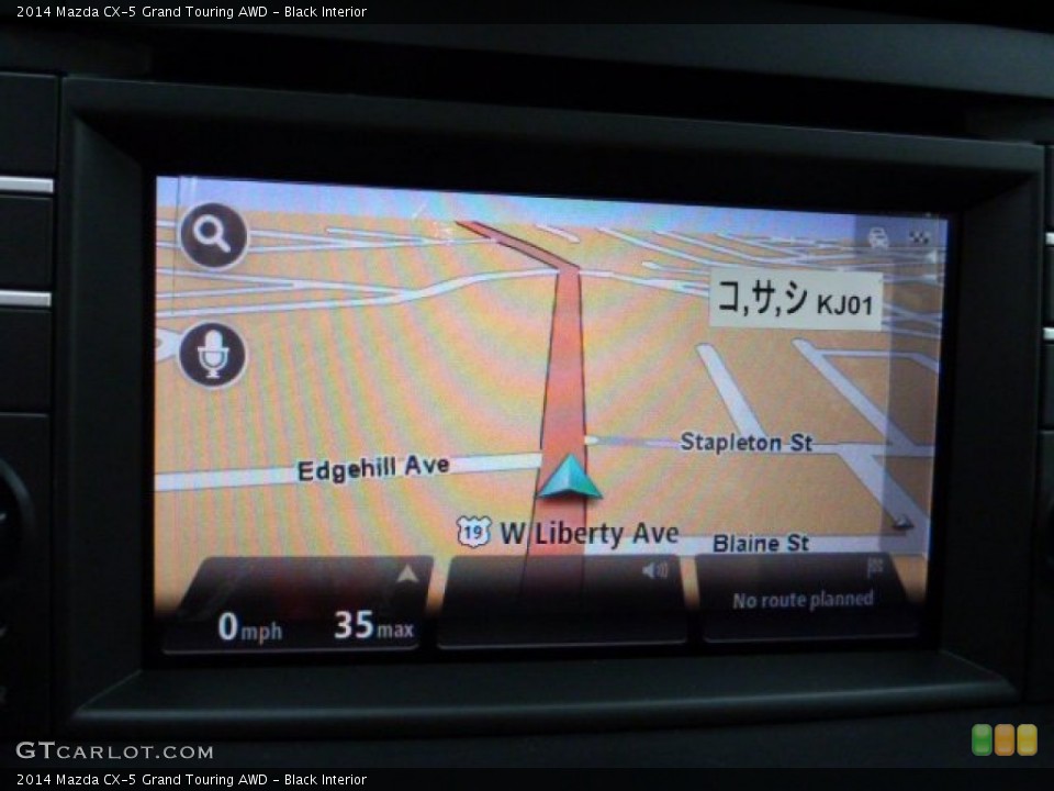 Black Interior Navigation for the 2014 Mazda CX-5 Grand Touring AWD #78288430