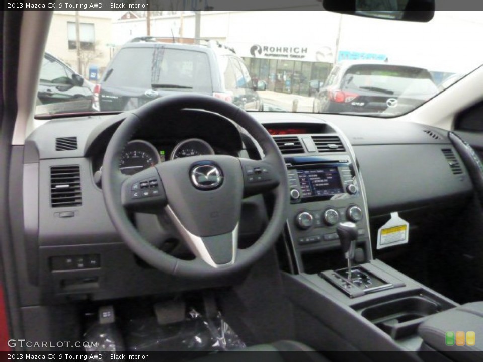 Black Interior Dashboard for the 2013 Mazda CX-9 Touring AWD #78289405