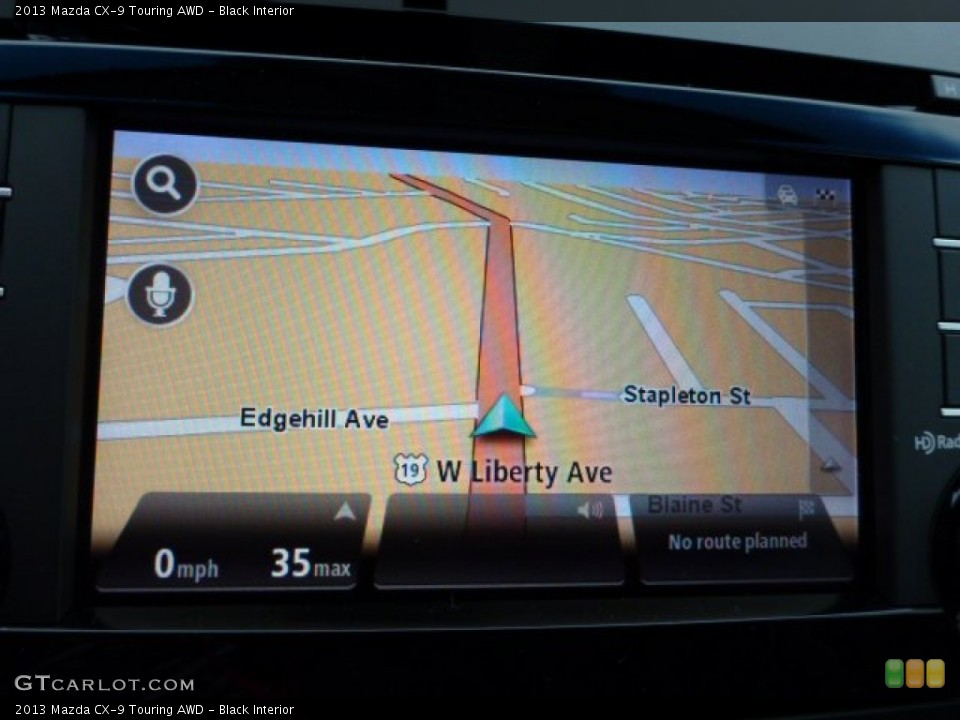 Black Interior Navigation for the 2013 Mazda CX-9 Touring AWD #78289458