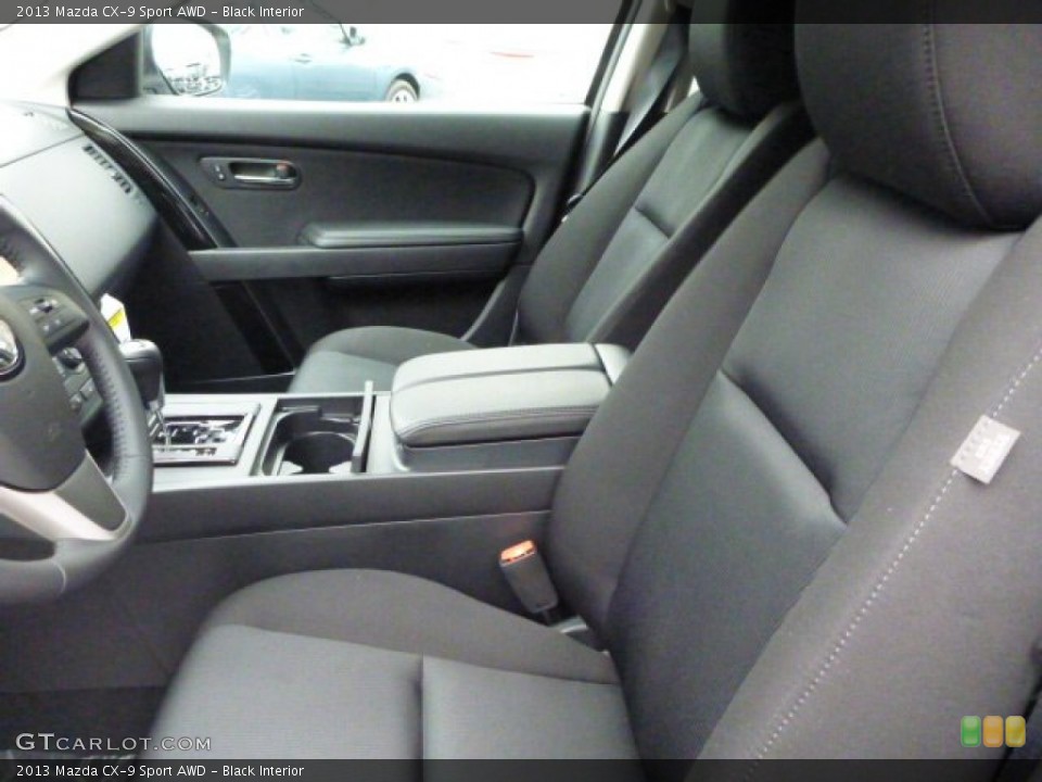 Black Interior Front Seat for the 2013 Mazda CX-9 Sport AWD #78289690