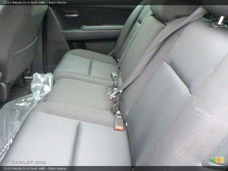 Black Interior Rear Seat for the 2013 Mazda CX-9 Sport AWD #78289693