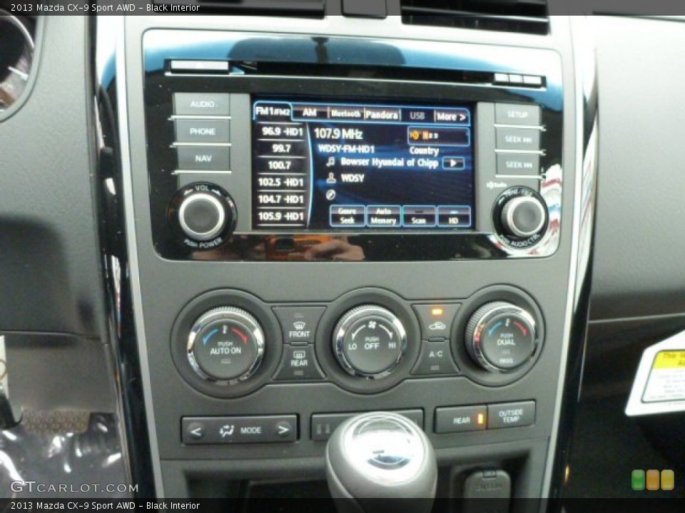 Black Interior Controls for the 2013 Mazda CX-9 Sport AWD #78289801