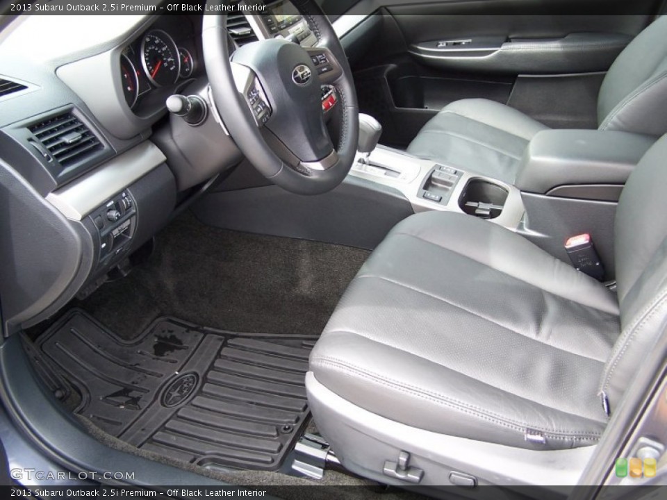 Off Black Leather Interior Photo for the 2013 Subaru Outback 2.5i Premium #78289894