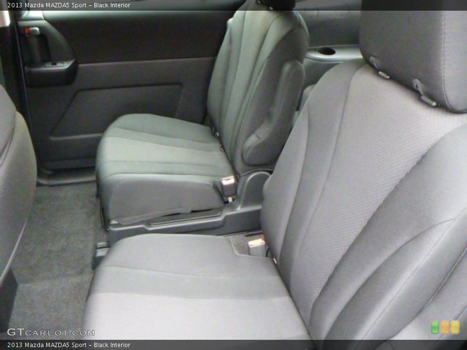Black Interior Rear Seat for the 2013 Mazda MAZDA5 Sport #78290011