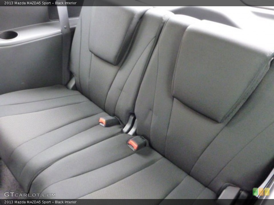 Black Interior Rear Seat for the 2013 Mazda MAZDA5 Sport #78290032