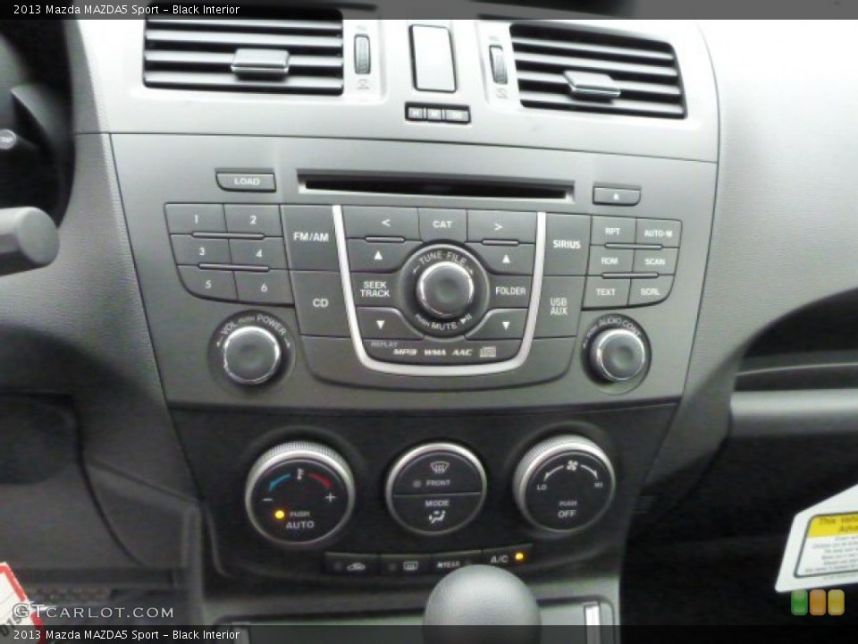 Black Interior Controls for the 2013 Mazda MAZDA5 Sport #78290155