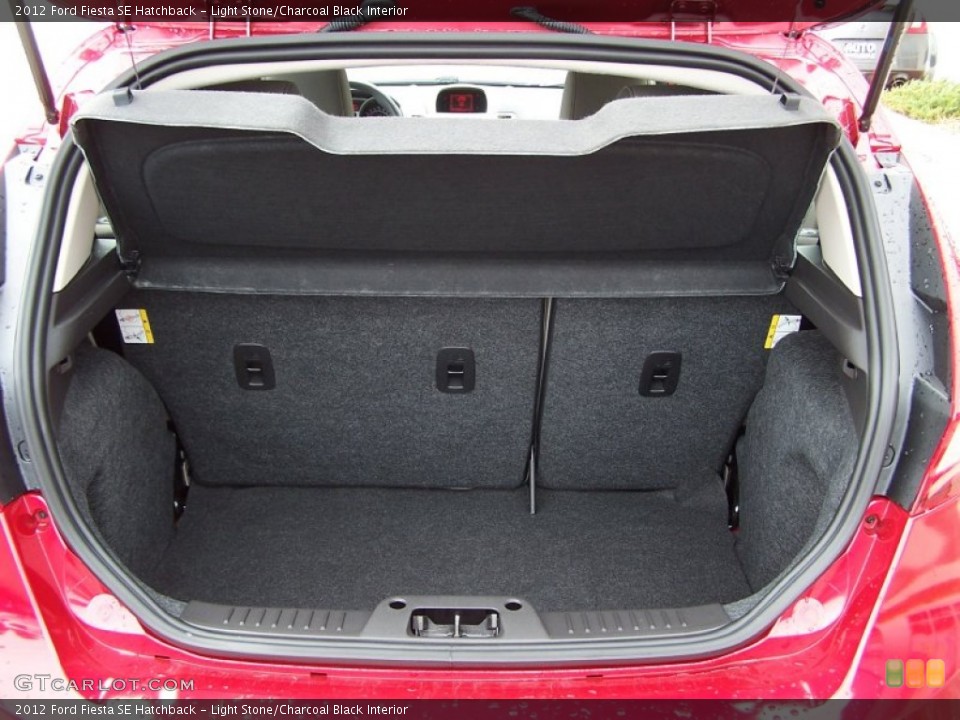 Light Stone/Charcoal Black Interior Trunk for the 2012 Ford Fiesta SE Hatchback #78290188