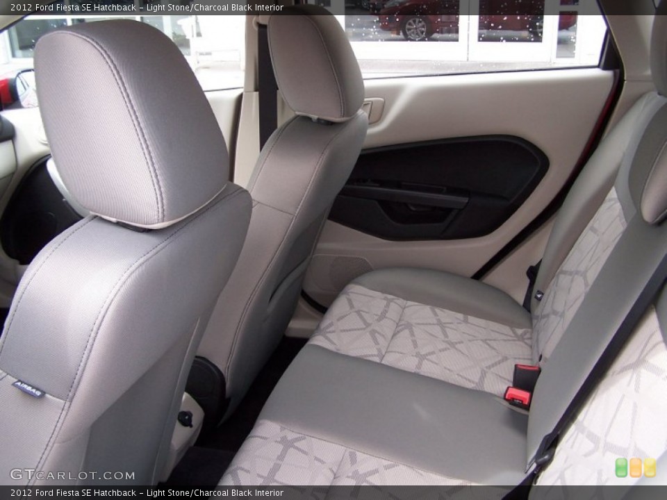 Light Stone/Charcoal Black Interior Rear Seat for the 2012 Ford Fiesta SE Hatchback #78290355