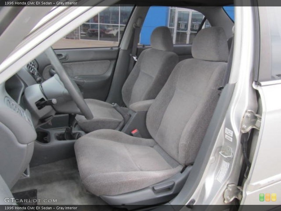 Gray Interior Front Seat for the 1996 Honda Civic EX Sedan #78290663