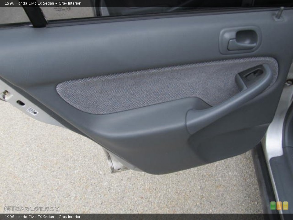 Gray Interior Door Panel for the 1996 Honda Civic EX Sedan #78290860