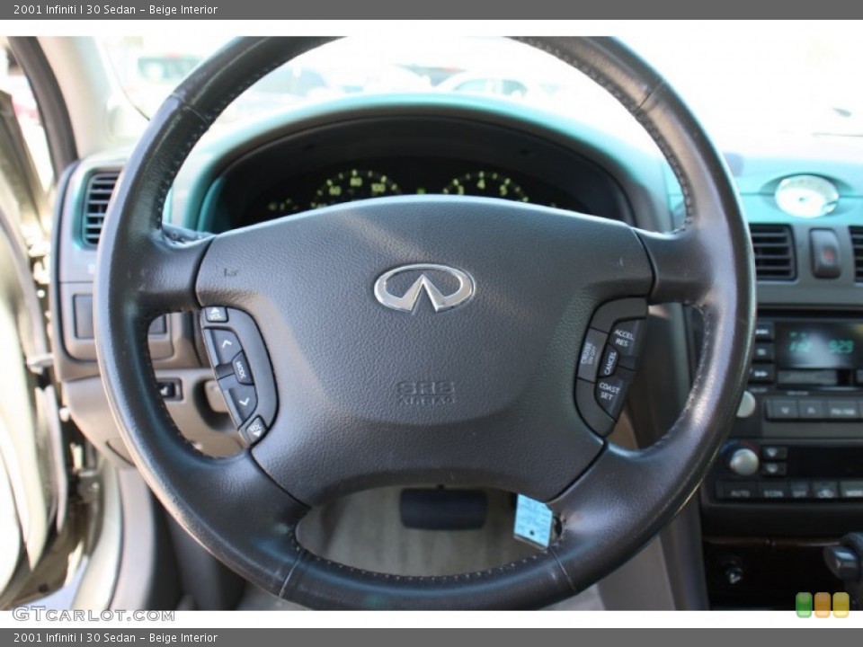 Beige Interior Steering Wheel for the 2001 Infiniti I 30 Sedan #78291388