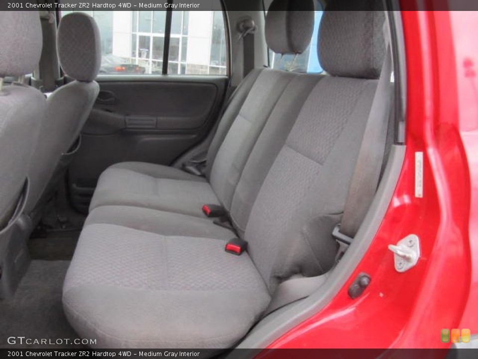 Medium Gray Interior Rear Seat for the 2001 Chevrolet Tracker ZR2 Hardtop 4WD #78291427