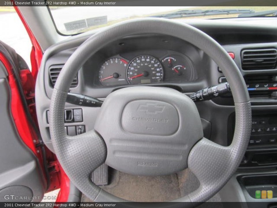 Medium Gray Interior Steering Wheel for the 2001 Chevrolet Tracker ZR2 Hardtop 4WD #78291462