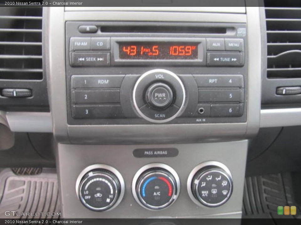Charcoal Interior Controls for the 2010 Nissan Sentra 2.0 #78292270