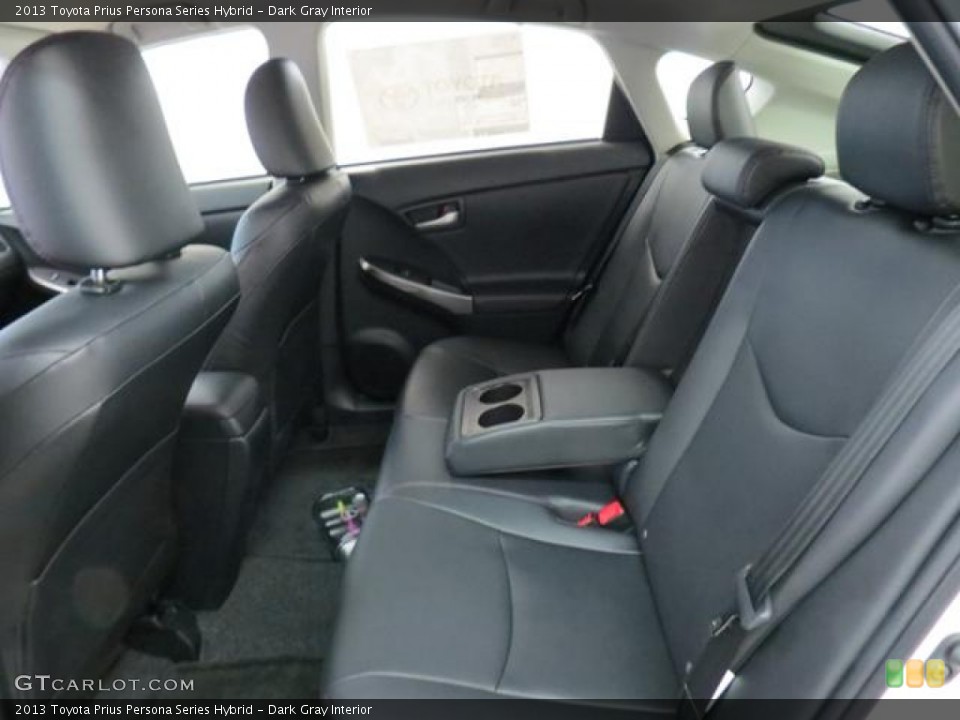 Dark Gray Interior Rear Seat for the 2013 Toyota Prius Persona Series Hybrid #78292354