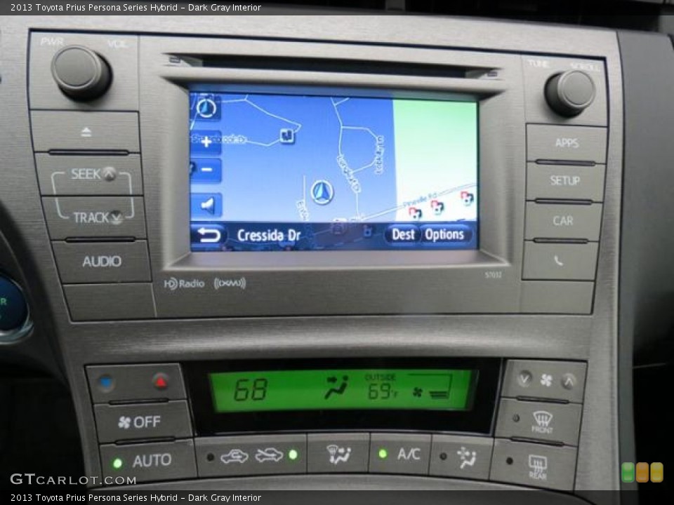Dark Gray Interior Navigation for the 2013 Toyota Prius Persona Series Hybrid #78292462