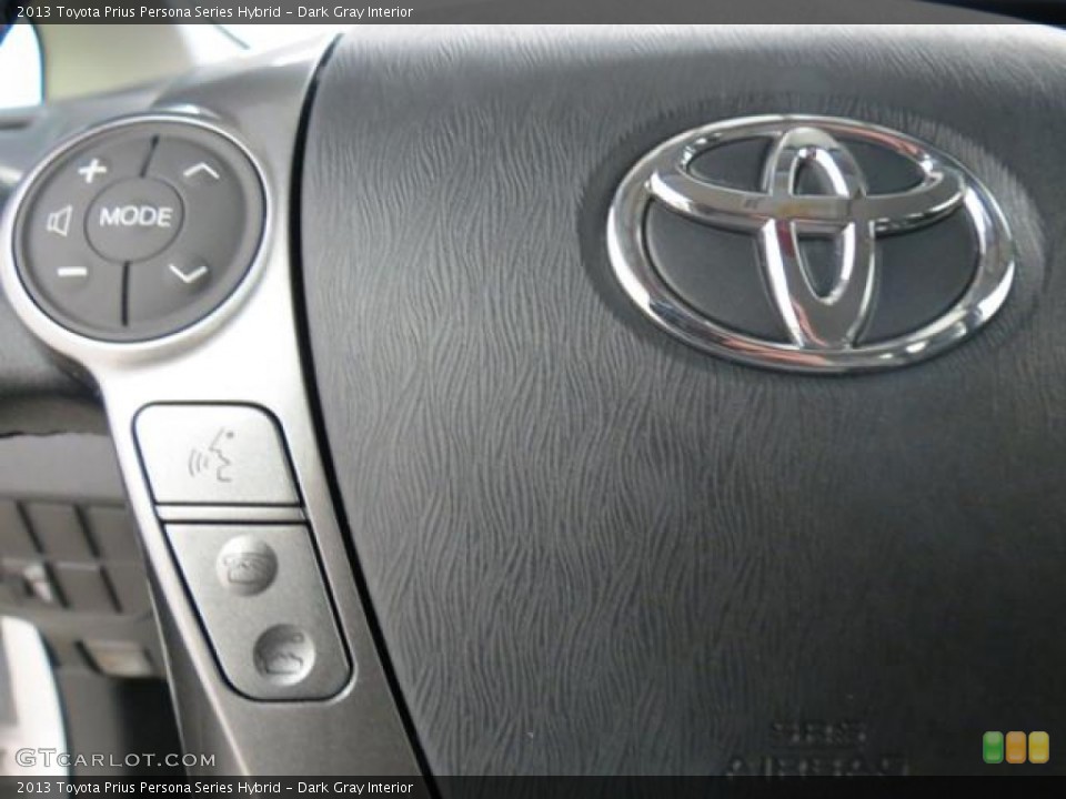 Dark Gray Interior Controls for the 2013 Toyota Prius Persona Series Hybrid #78292498