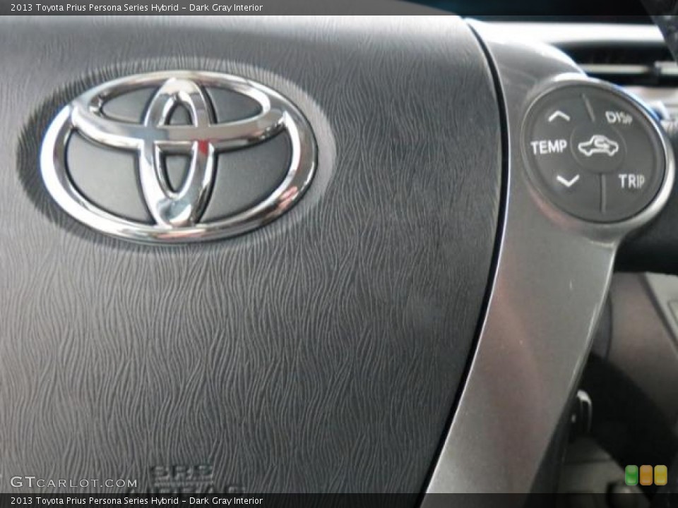 Dark Gray Interior Controls for the 2013 Toyota Prius Persona Series Hybrid #78292540