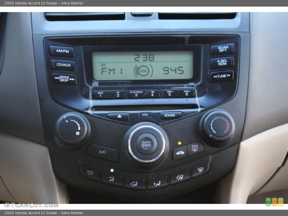 Ivory Interior Controls for the 2003 Honda Accord LX Sedan #78293107