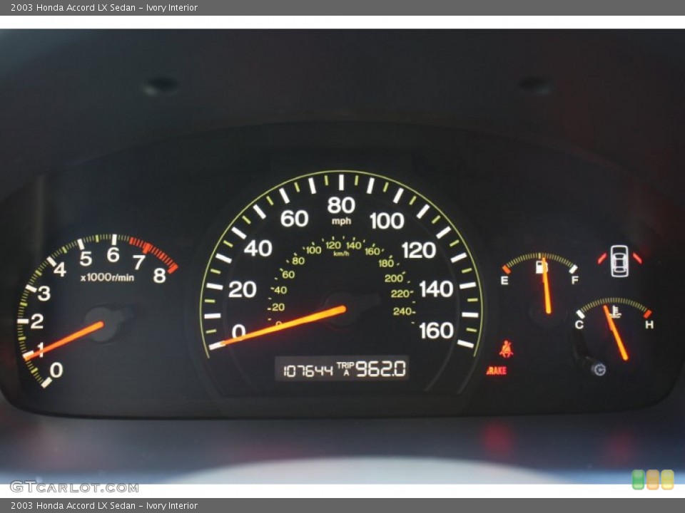 Ivory Interior Gauges for the 2003 Honda Accord LX Sedan #78293145