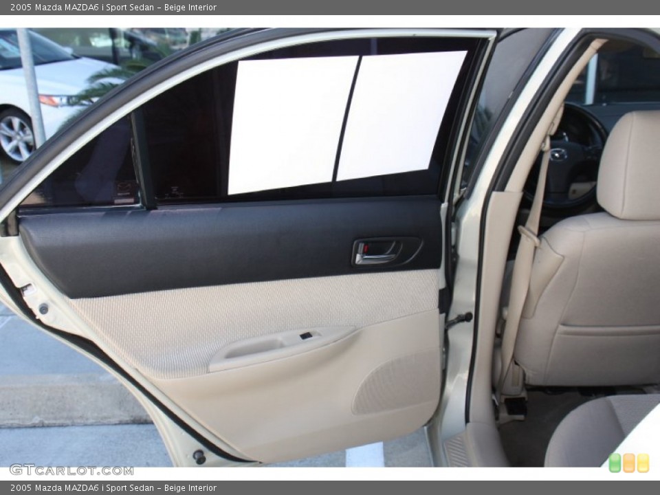 Beige Interior Door Panel for the 2005 Mazda MAZDA6 i Sport Sedan #78294195