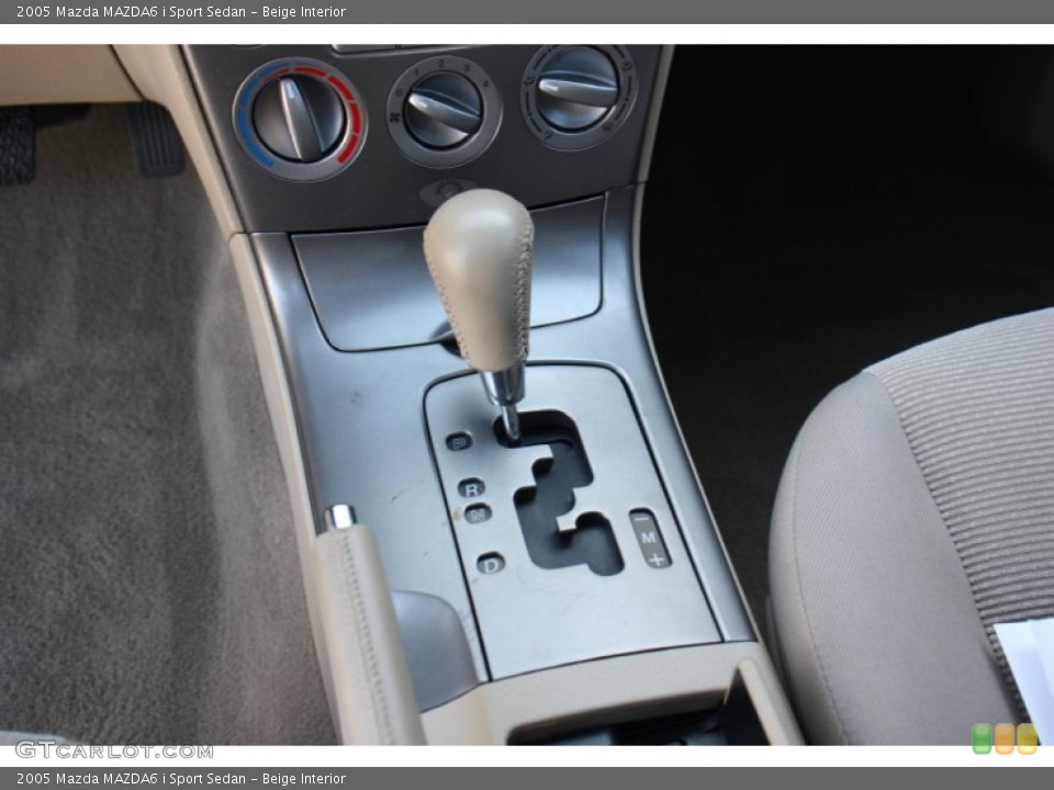 Beige Interior Transmission for the 2005 Mazda MAZDA6 i Sport Sedan #78294298