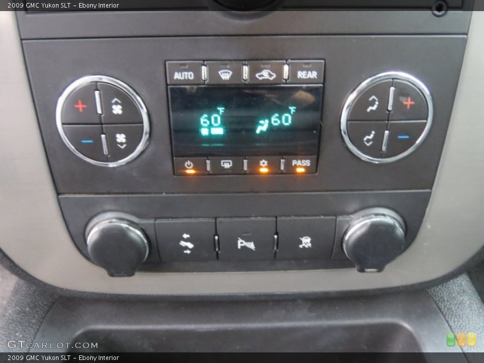 Ebony Interior Controls for the 2009 GMC Yukon SLT #78294946