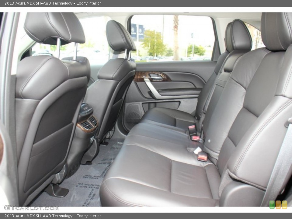 Ebony Interior Rear Seat for the 2013 Acura MDX SH-AWD Technology #78295275