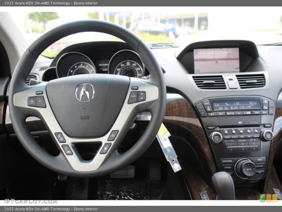 Ebony Interior Dashboard for the 2013 Acura MDX SH-AWD Technology #78295396