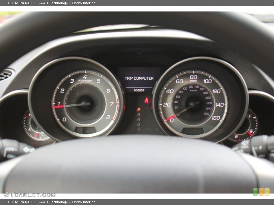 Ebony Interior Gauges for the 2013 Acura MDX SH-AWD Technology #78295539