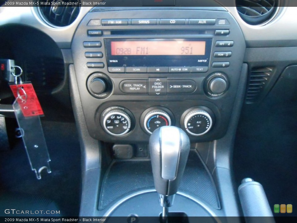 Black Interior Controls for the 2009 Mazda MX-5 Miata Sport Roadster #78295639