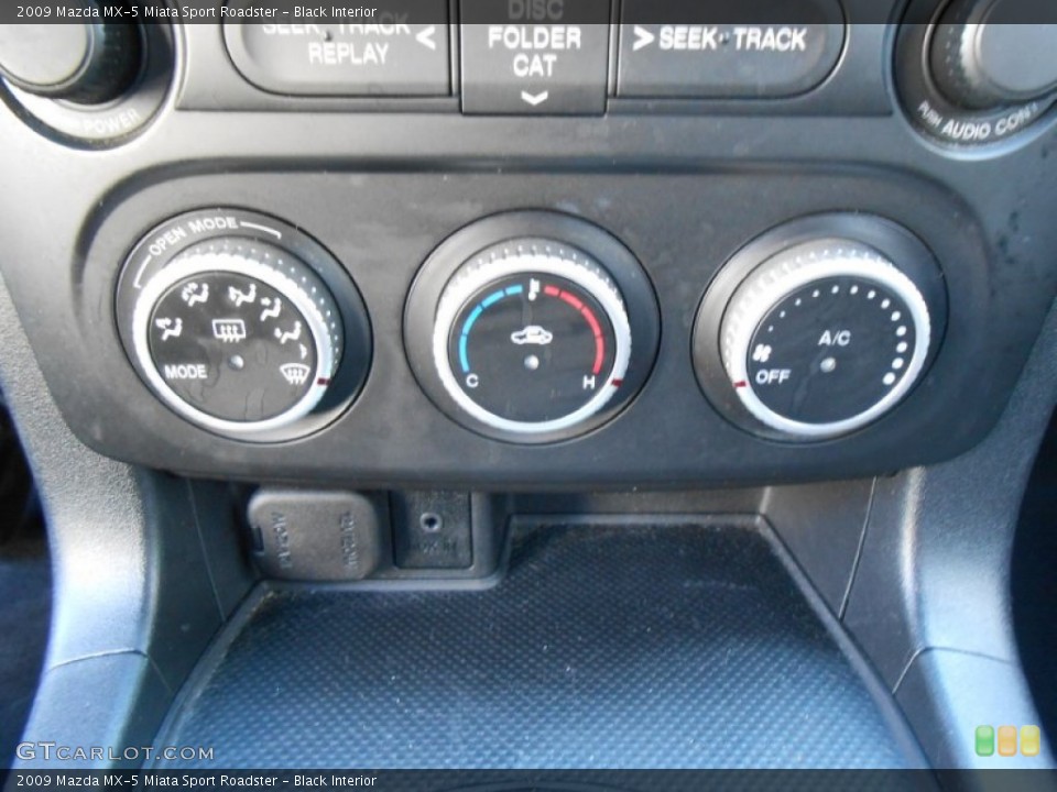 Black Interior Controls for the 2009 Mazda MX-5 Miata Sport Roadster #78295669