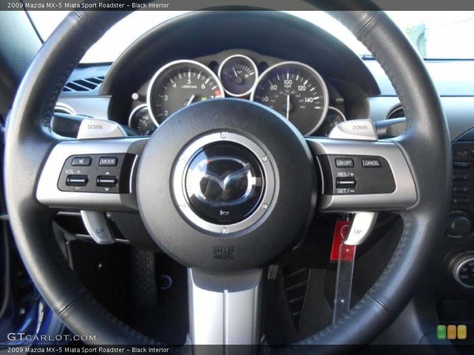 Black Interior Steering Wheel for the 2009 Mazda MX-5 Miata Sport Roadster #78295714