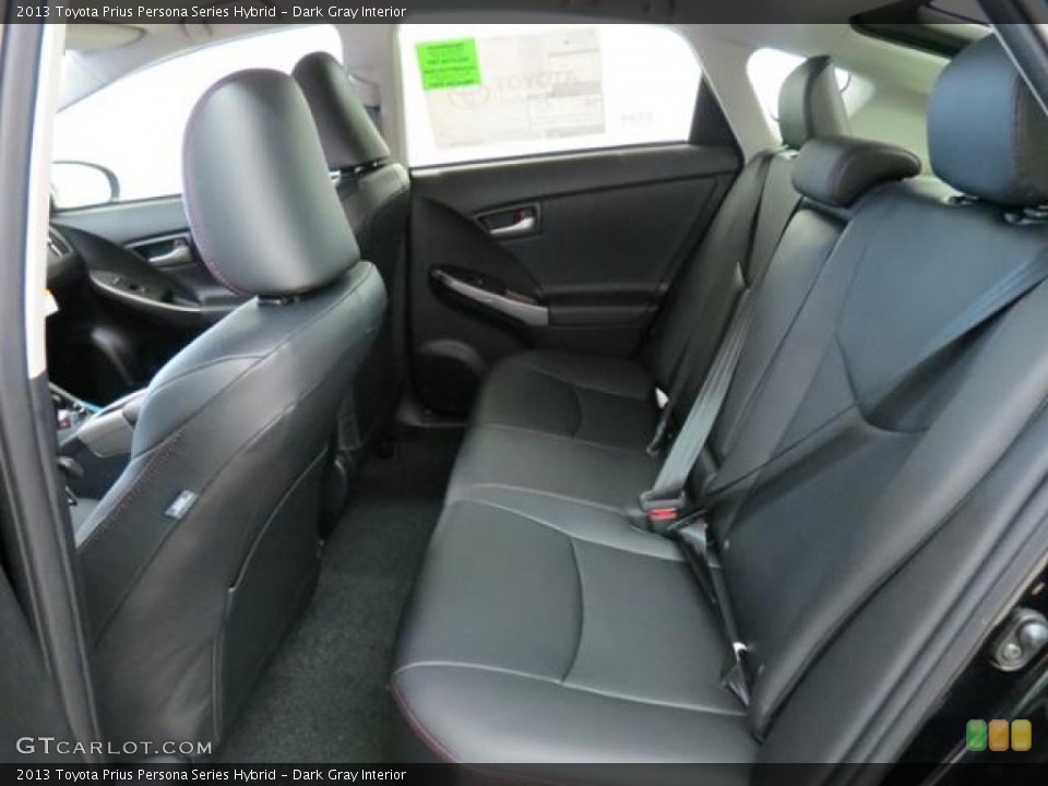 Dark Gray Interior Rear Seat for the 2013 Toyota Prius Persona Series Hybrid #78296560