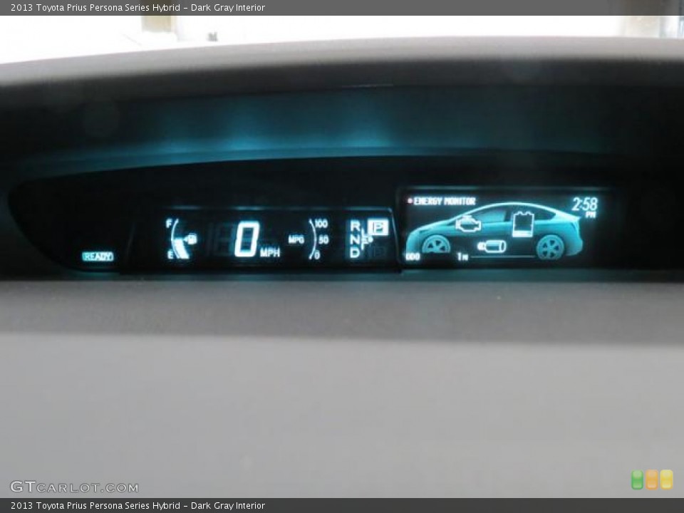 Dark Gray Interior Gauges for the 2013 Toyota Prius Persona Series Hybrid #78296722