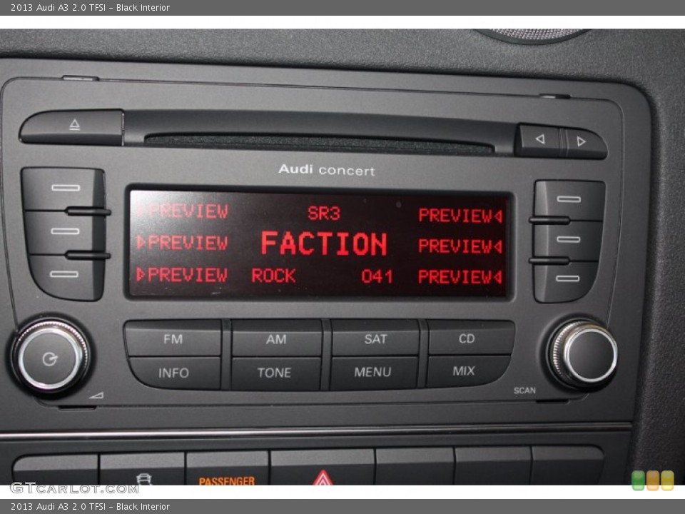 Black Interior Audio System for the 2013 Audi A3 2.0 TFSI #78296731