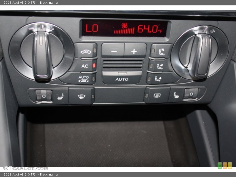 Black Interior Controls for the 2013 Audi A3 2.0 TFSI #78296748