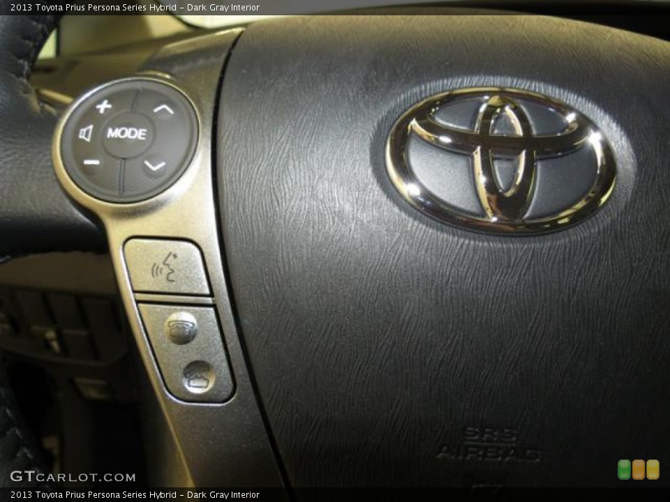 Dark Gray Interior Controls for the 2013 Toyota Prius Persona Series Hybrid #78296767